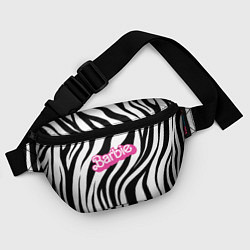 Поясная сумка Ретро Барби - паттерн полосок зебры, цвет: 3D-принт — фото 2