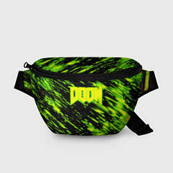 Поясная сумка Doom огенное лого кислотное, цвет: 3D-принт