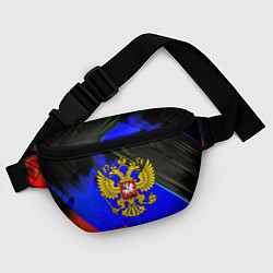 Поясная сумка Герб РФ патриотический стиль, цвет: 3D-принт — фото 2