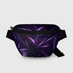 Поясная сумка Фиолетовый хрусталь, цвет: 3D-принт