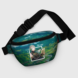 Поясная сумка Аль-Хайтам на фоне природы, цвет: 3D-принт — фото 2
