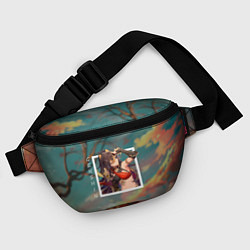 Поясная сумка Дэхья на фоне природы, цвет: 3D-принт — фото 2