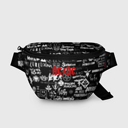 Поясная сумка AC DC all logo band, цвет: 3D-принт