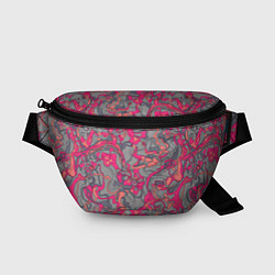 Поясная сумка Розовый серый сон, цвет: 3D-принт