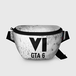Поясная сумка GTA 6 glitch на светлом фоне, цвет: 3D-принт