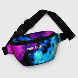 Поясная сумка Portal неоновый градиент, цвет: 3D-принт — фото 2