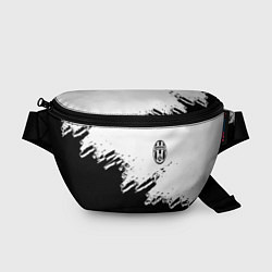 Поясная сумка Juventus black sport texture, цвет: 3D-принт