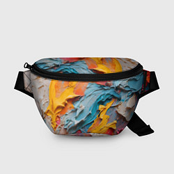 Поясная сумка Абстрактная живопись акрилом, цвет: 3D-принт