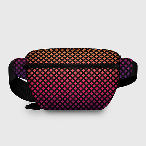 Поясная сумка Градиент закат под сеткой / 3D-принт – фото 2