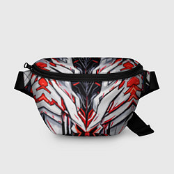 Поясная сумка Красный адский череп, цвет: 3D-принт
