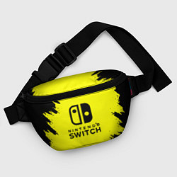 Поясная сумка Nintendo switch краски на жёлтом, цвет: 3D-принт — фото 2