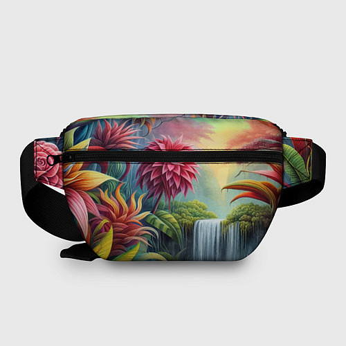 Поясная сумка Гавайские тропические цветы - алоха / 3D-принт – фото 2