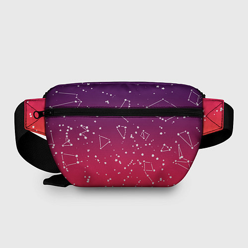 Поясная сумка Созвездия в розовом небе / 3D-принт – фото 2