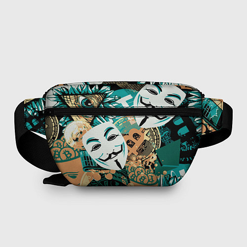 Поясная сумка Криптавалюта с маской Виндетта / 3D-принт – фото 2