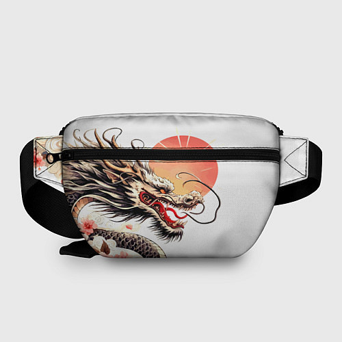 Поясная сумка Японский дракон и солнце / 3D-принт – фото 2