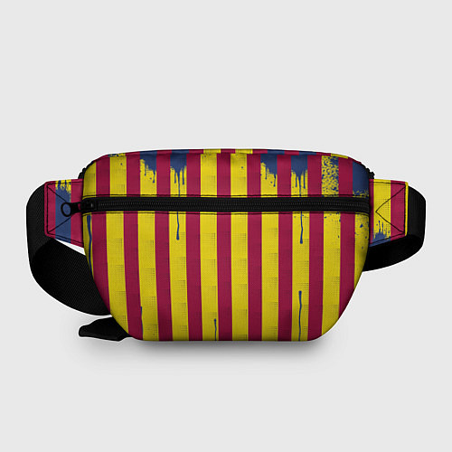 Поясная сумка Полосатые цвета футбольного клуба Барселона / 3D-принт – фото 2