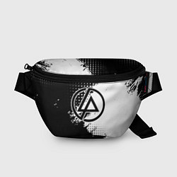 Поясная сумка Linkin park - черно-белая абстракция, цвет: 3D-принт