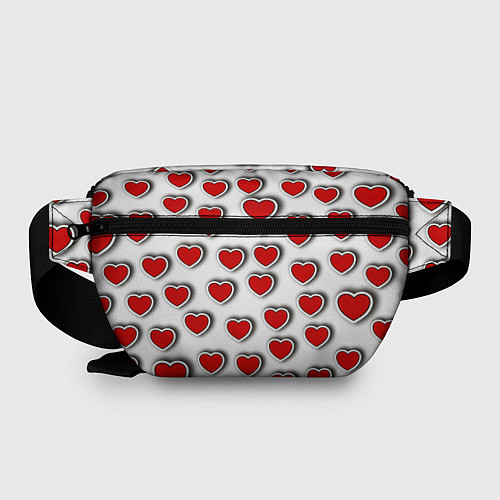 Поясная сумка Стикеры наклейки сердечки объемные / 3D-принт – фото 2