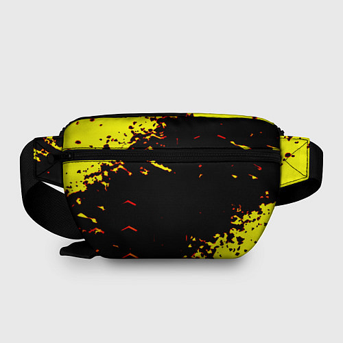 Поясная сумка Liverpool жёлтые краски текстура / 3D-принт – фото 2