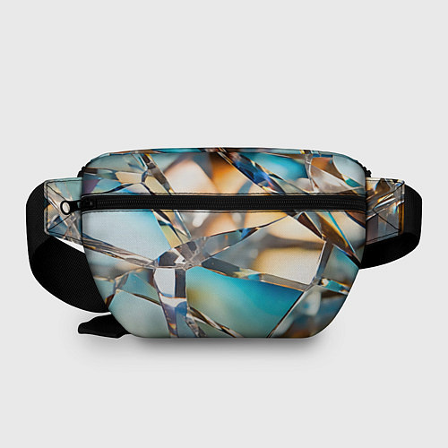 Поясная сумка Грани стеклянного камня / 3D-принт – фото 2