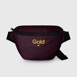 Поясная сумка Gold girl, цвет: 3D-принт