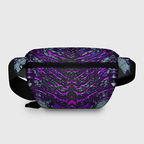 Поясная сумка Розовые полосы и камень / 3D-принт – фото 2