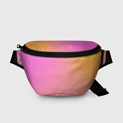 Поясная сумка Розово-желтый градиент, цвет: 3D-принт
