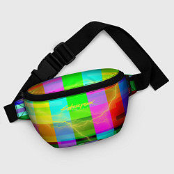 Поясная сумка Syberpunk молнии экран, цвет: 3D-принт — фото 2