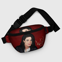 Поясная сумка Michael Jackson с пантерой и автографом, цвет: 3D-принт — фото 2