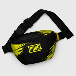 Поясная сумка Pubg текстура краски жёлтые, цвет: 3D-принт — фото 2
