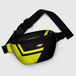 Поясная сумка Chevrolet yellow star, цвет: 3D-принт — фото 2