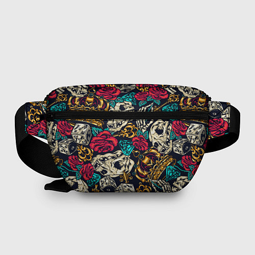 Поясная сумка Tattoo dice skull / 3D-принт – фото 2