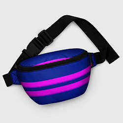 Поясная сумка Фриск frisk Undertale полосы, цвет: 3D-принт — фото 2