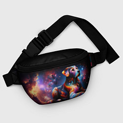 Поясная сумка Космическая собака, цвет: 3D-принт — фото 2