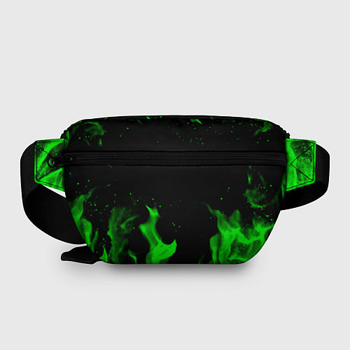 Поясная сумка PUBG кислотное лого огненный стиль / 3D-принт – фото 2