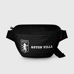Поясная сумка Aston Villa sport на темном фоне по-горизонтали, цвет: 3D-принт