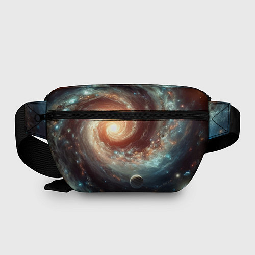 Поясная сумка Далёкая неоновая галактика - нейросеть / 3D-принт – фото 2
