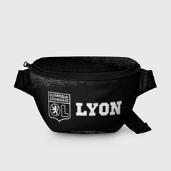 Поясная сумка Lyon sport на темном фоне по-горизонтали, цвет: 3D-принт