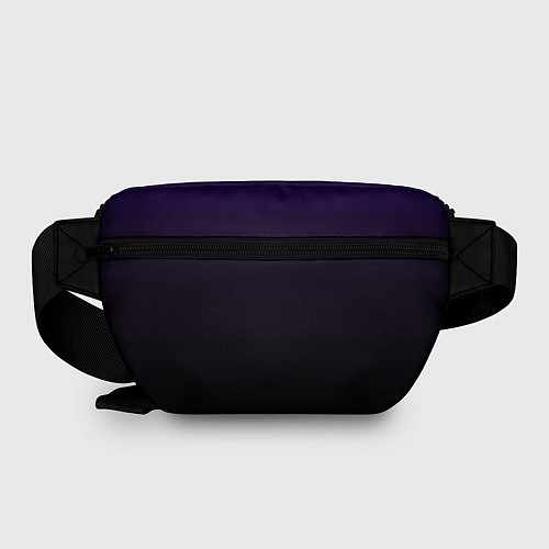 Поясная сумка Фиолетово-чёрный тёмный градиент / 3D-принт – фото 2