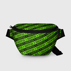 Поясная сумка Juventus green pattern sport, цвет: 3D-принт