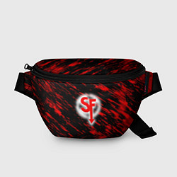 Поясная сумка Sally face красные искры, цвет: 3D-принт