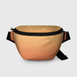 Поясная сумка Градиент солнечный жёлто-оранжевый приглушённый, цвет: 3D-принт