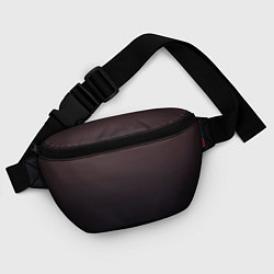 Поясная сумка Градиент тёмный бордовый, цвет: 3D-принт — фото 2
