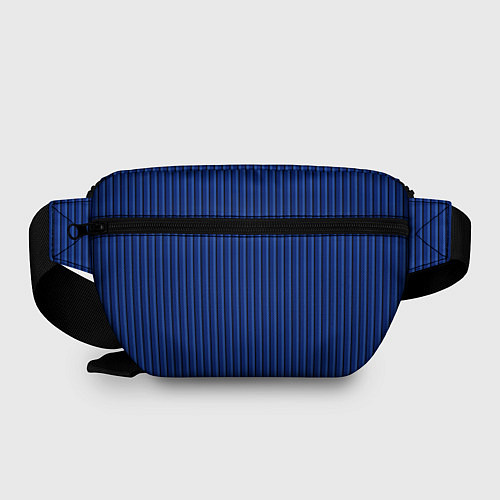 Поясная сумка Синий в вертикальную полоску / 3D-принт – фото 2