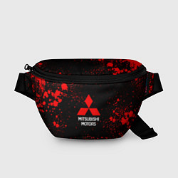 Поясная сумка Митсубиси - красные брызги, цвет: 3D-принт