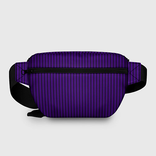 Поясная сумка Яркий фиолетовый в полоску / 3D-принт – фото 2