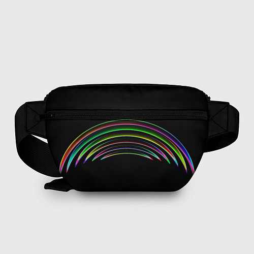 Поясная сумка Радужные линии / 3D-принт – фото 2