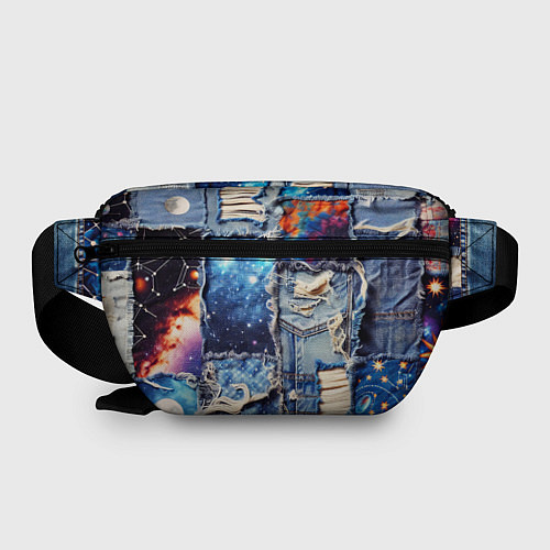 Поясная сумка Звездный небосвод - пэчворк / 3D-принт – фото 2
