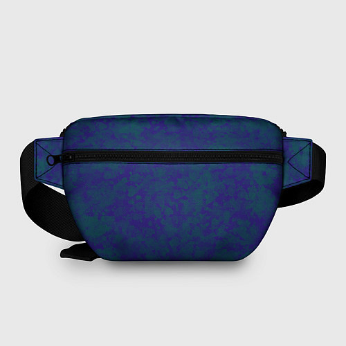 Поясная сумка Камуфляж синий с зелеными пятнами / 3D-принт – фото 2