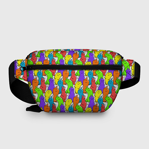 Поясная сумка Весёлые цветные презервативы / 3D-принт – фото 2